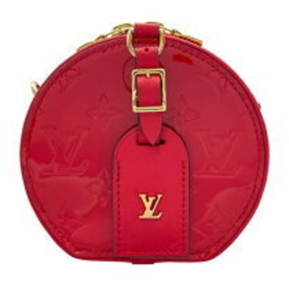 Louis Vuitton Boite Bag Vernis Soupe Shoulder Chapeau Rouge